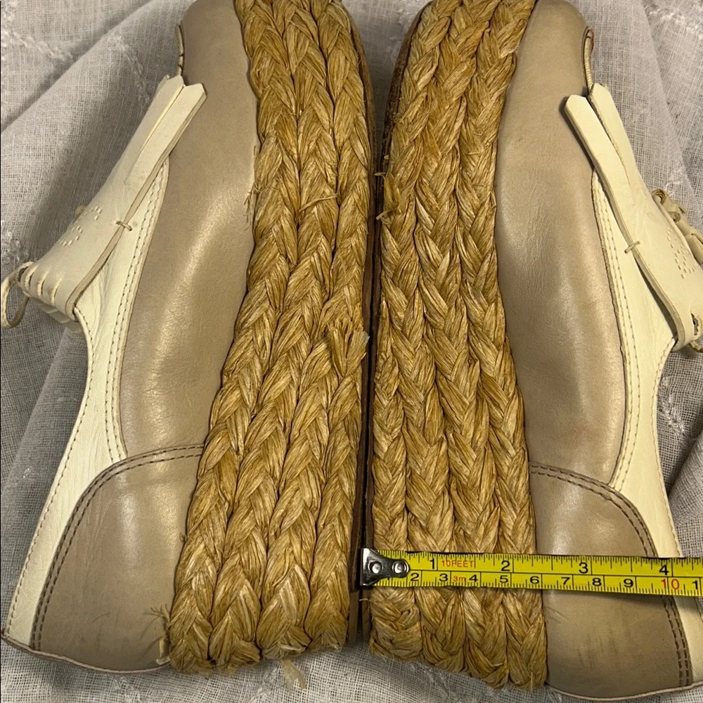 Tory Burch platforms leather loafers with tassles